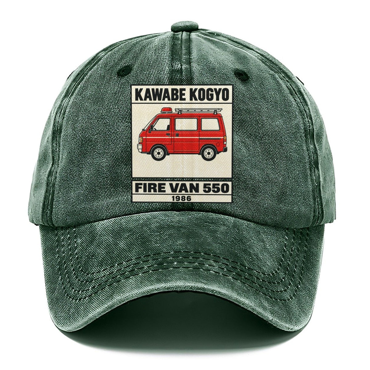Kappa Fire Van Showa Speed Plates Classic Cap – Forest Mist