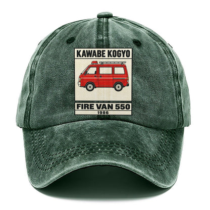 Kappa Fire Van Showa Speed Plates Classic Cap – Forest Mist