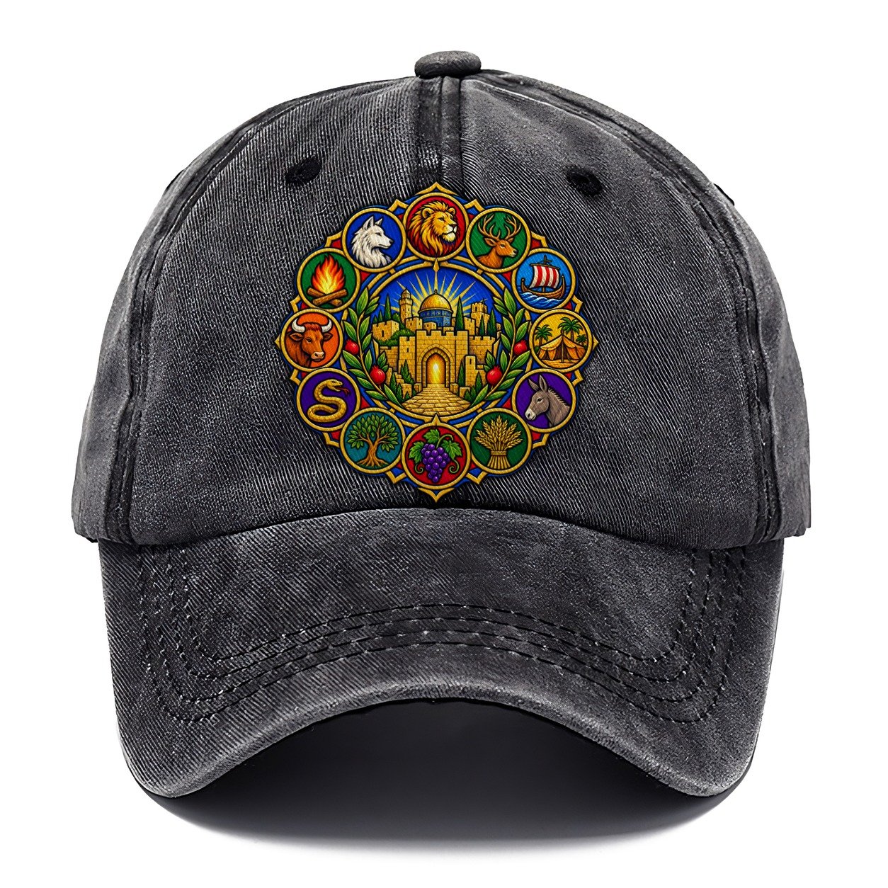 Twelve Tribes Wheel Jerusalem Classic Cap – Graphite