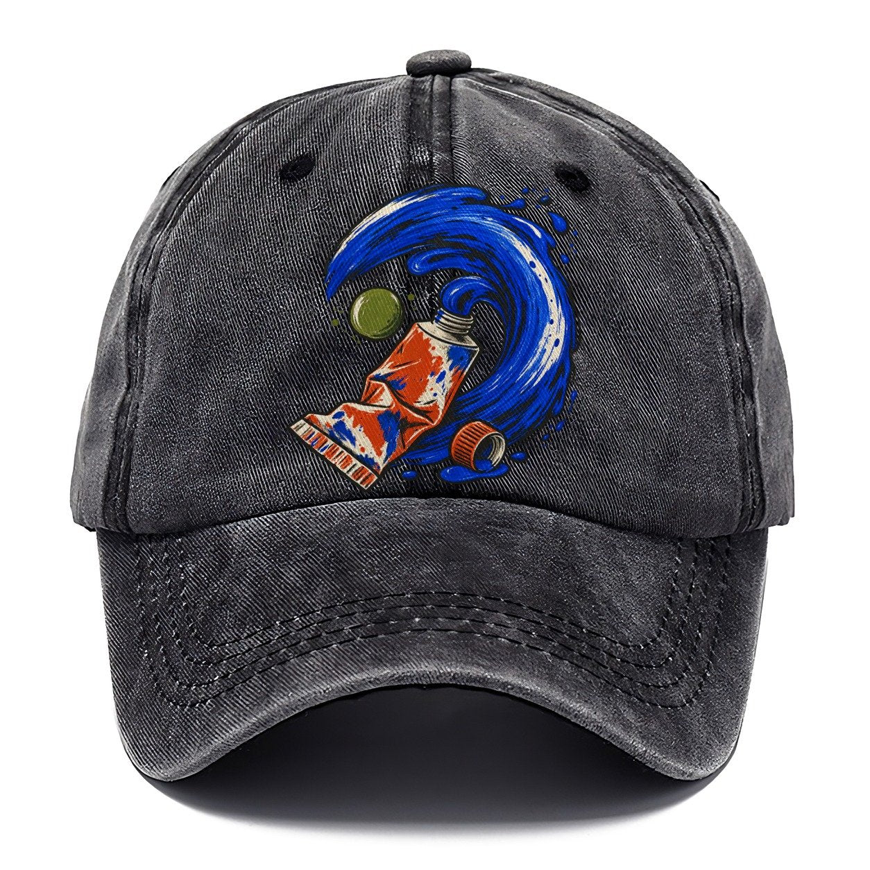 Cobalt Brush Wave Clay Color Makers Classic Cap – Graphite