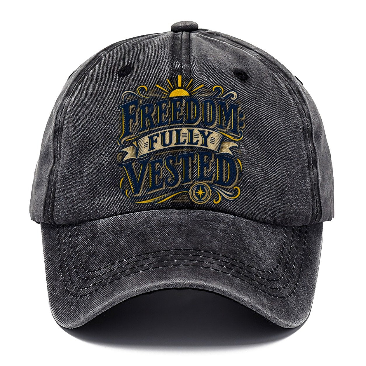 Freedom Fully Vested Retired Living Classic Cap – Graphite