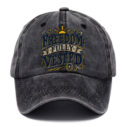 Freedom Fully Vested Retired Living Classic Cap – Graphite