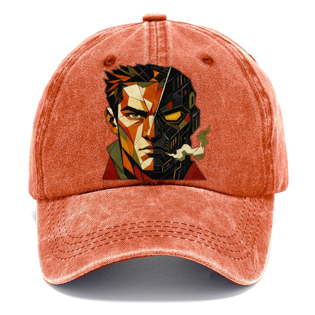 Cyborg Half Face Classic Cap – Terracotta Clay