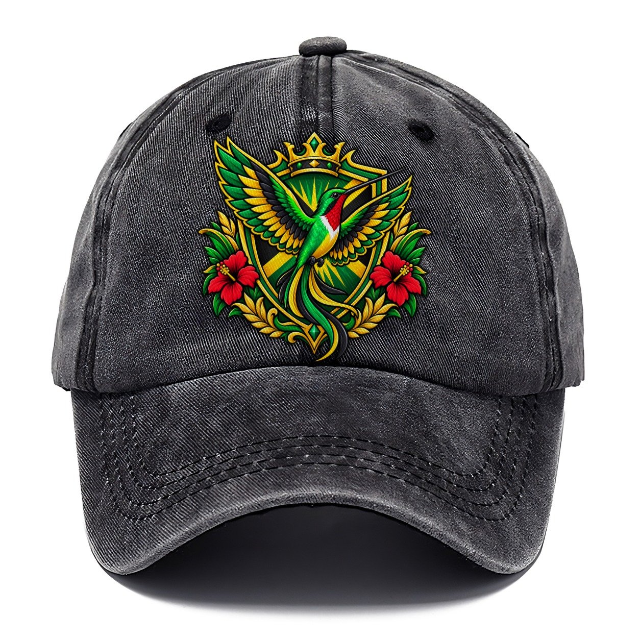 Jamaica Heraldic Crest Country Logos Classic Cap – Graphite