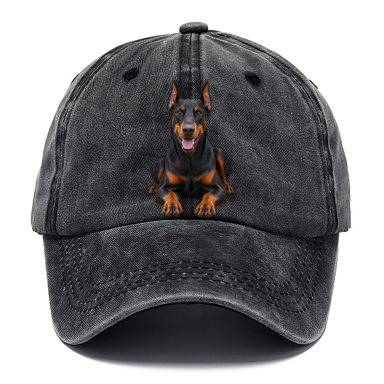 Doberman Pinscher Sitting Top Breeds Classic Cap – Graphite