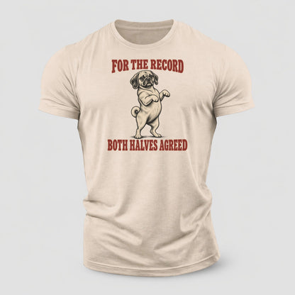 Puggle Dog Declarations Cotton T-Shirt – Sand