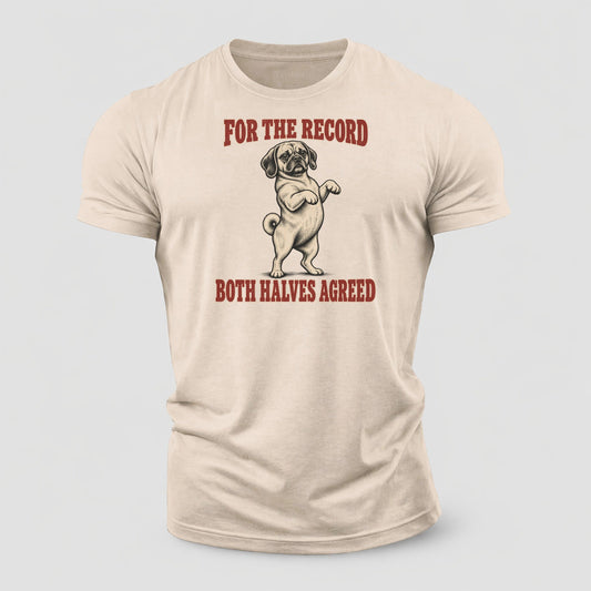 Puggle Dog Declarations Cotton T-Shirt – Sand