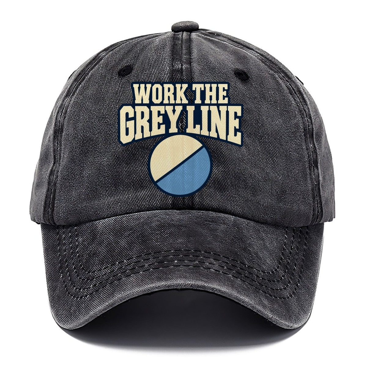 Work The Grey Line Amateur Radio Classic Cap – Graphite