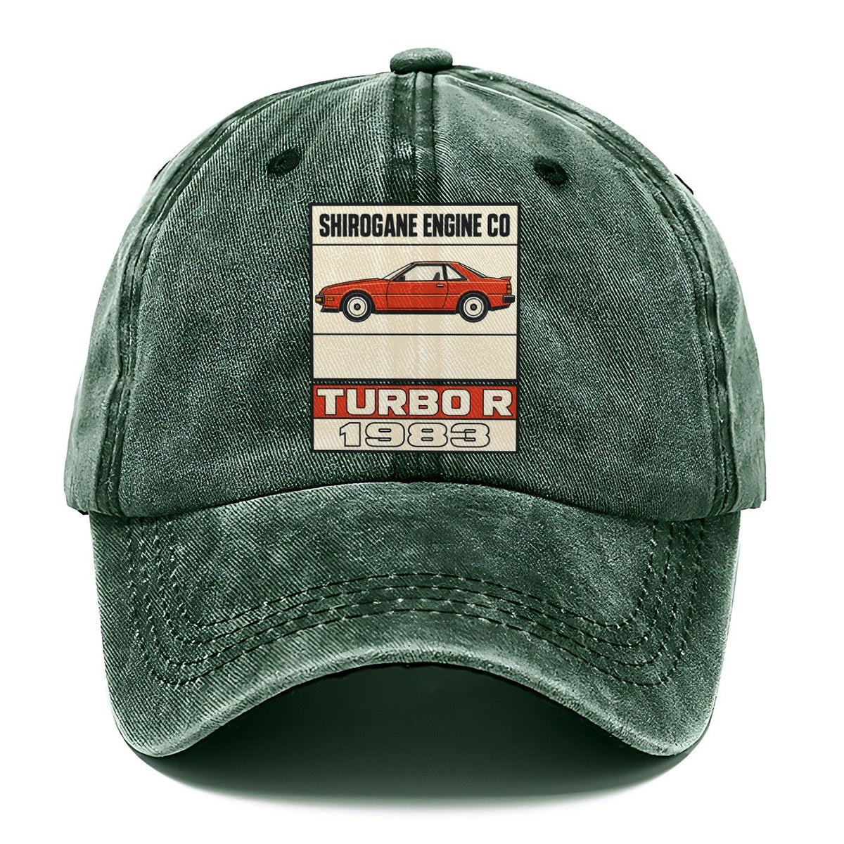 Shirogane Turbo R Showa Speed Plates Classic Cap – Forest Mist
