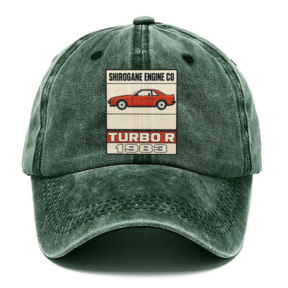 Shirogane Turbo R Showa Speed Plates Classic Cap – Forest Mist