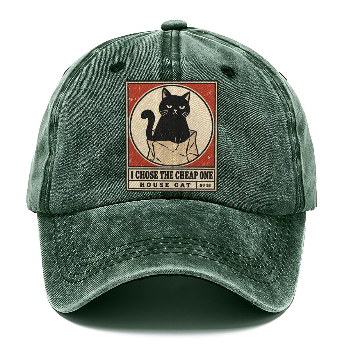 I Chose The Cheap One Neko Says No Classic Cap – Forest Mist