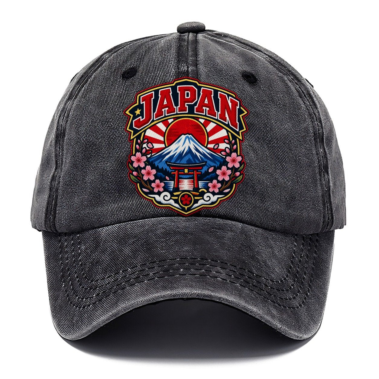 Japan Retro Badge Country Logos Classic Cap – Graphite
