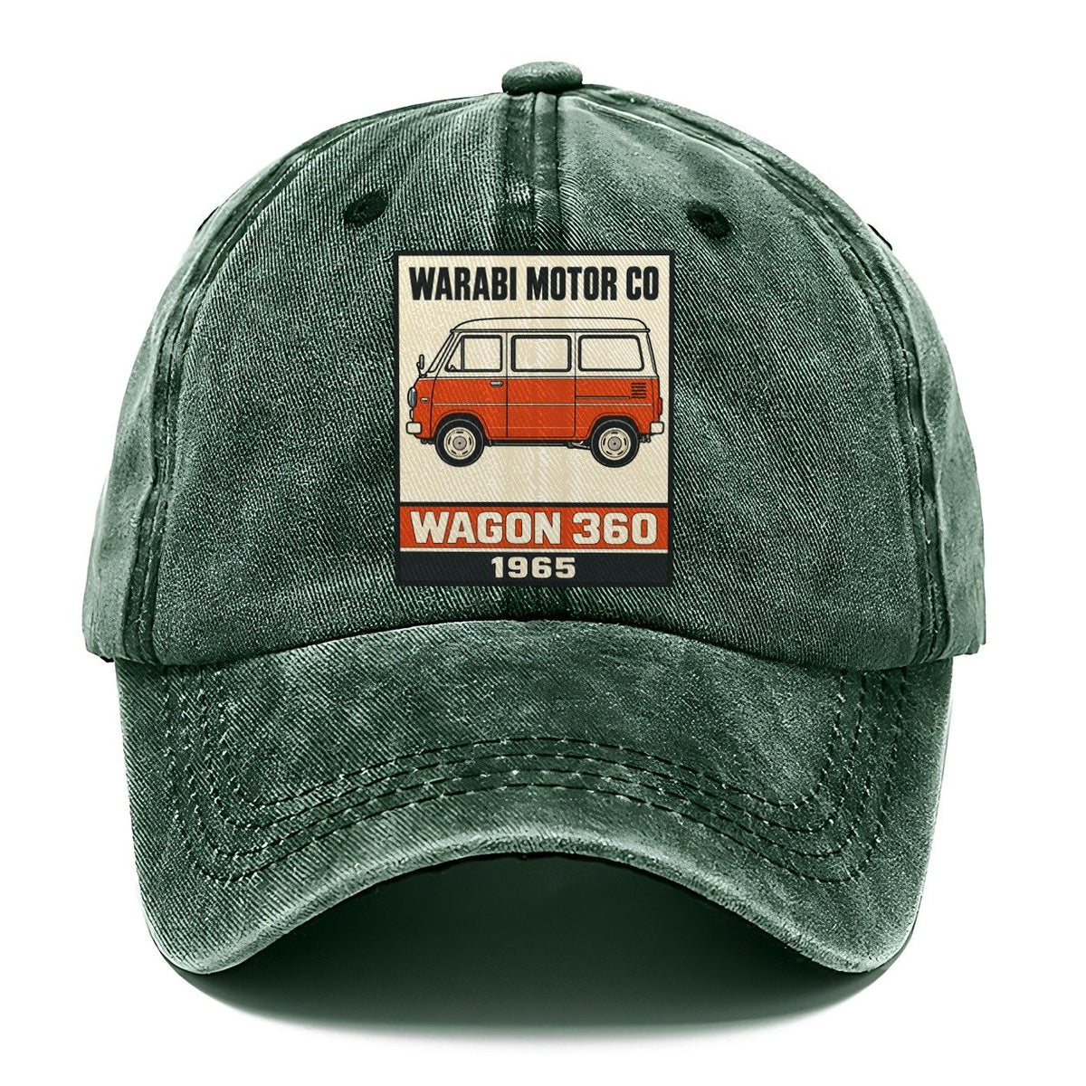 Warabi Wagon Showa Speed Plates Classic Cap – Forest Mist