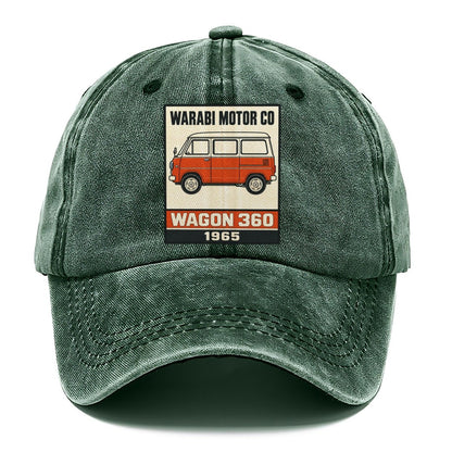 Warabi Wagon Showa Speed Plates Classic Cap – Forest Mist