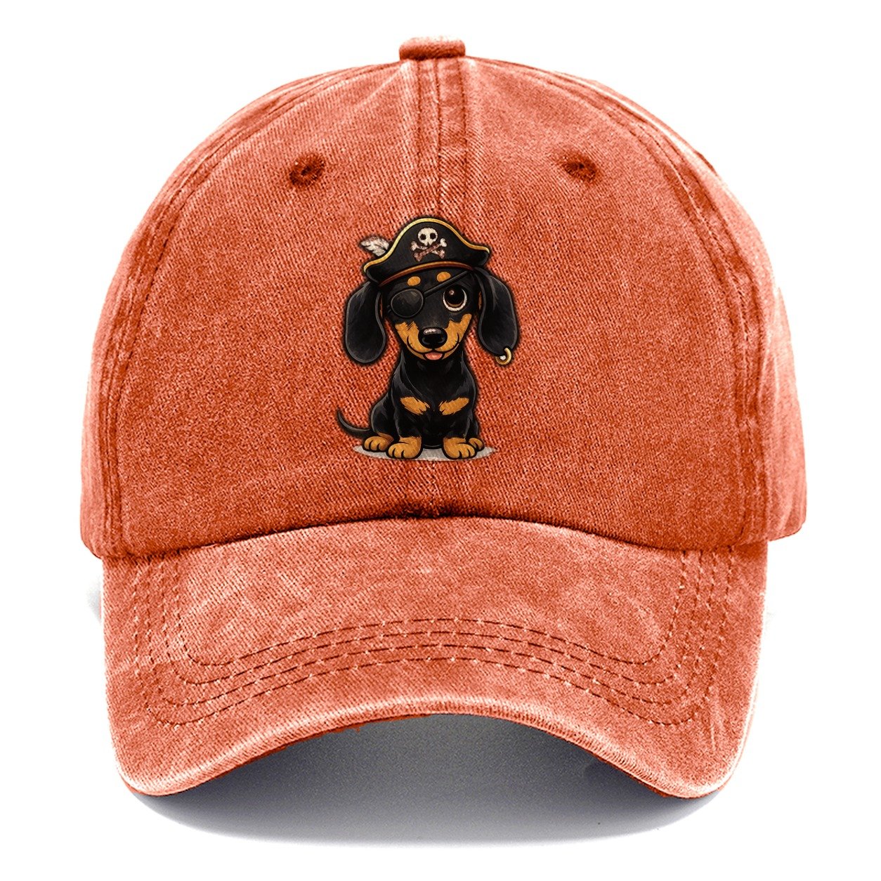 Dachshund Pirate Adventure Classic Cap – Terracotta Clay