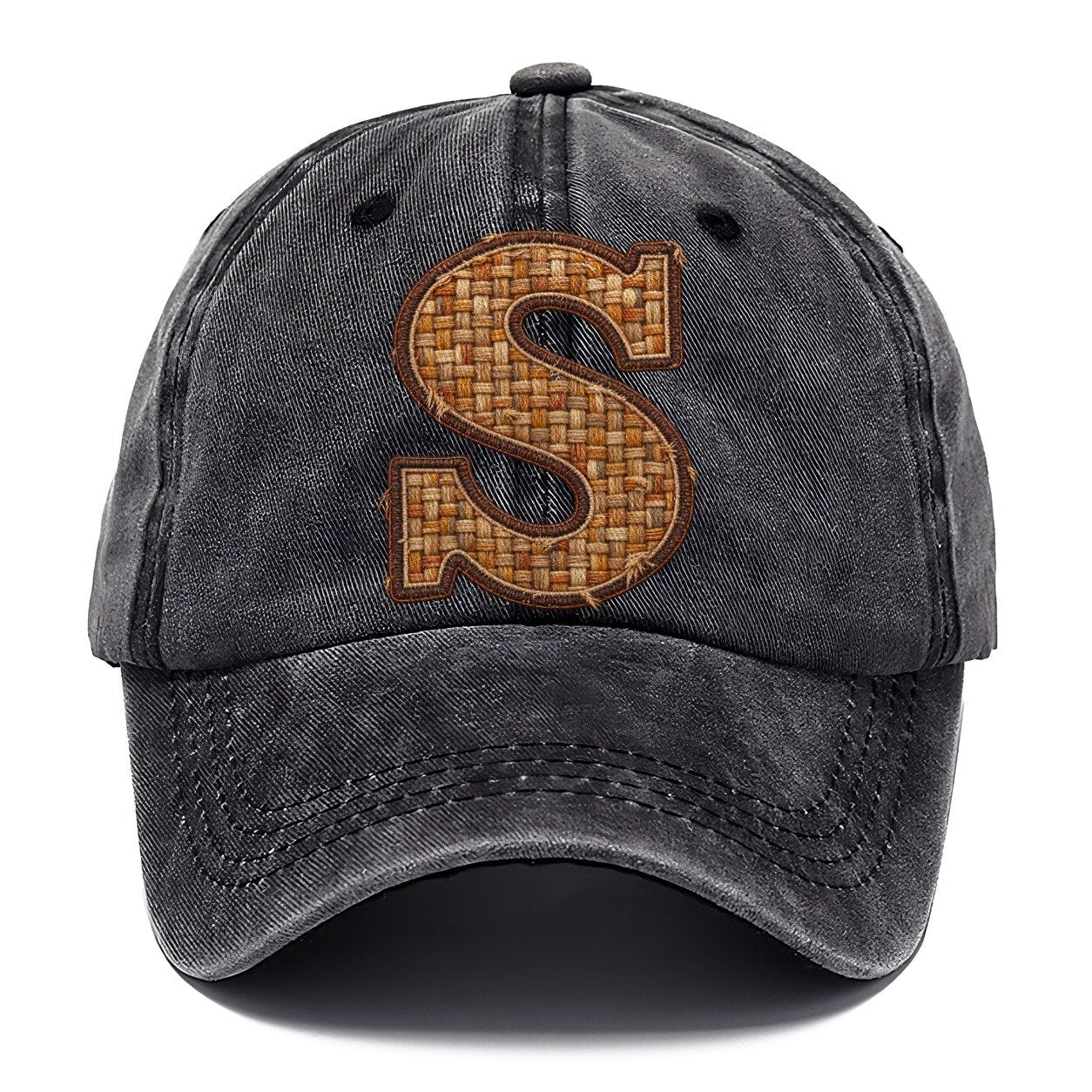 Woven Tweed S Monogram Classic Cap – Graphite