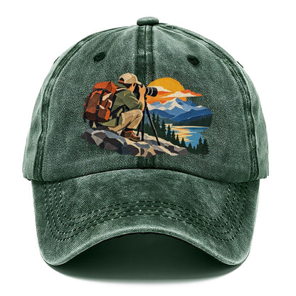Mountain Sunset Photographer Classic Cap – Forest Mist