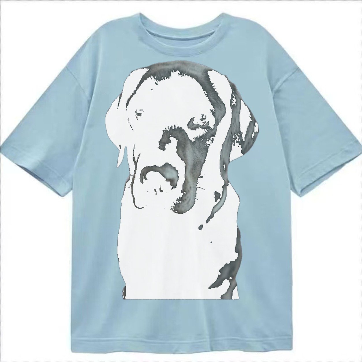 Black Labrador Classic T-shirt – Light Blue