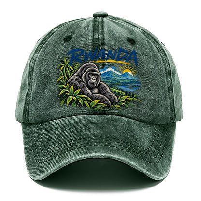 Rwanda Expressive Ink Badge Logo Classic Cap – Forest Mist