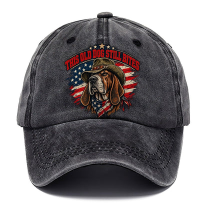 This Old Dog Still Bites Old Man Strong Classic Cap – Graphite