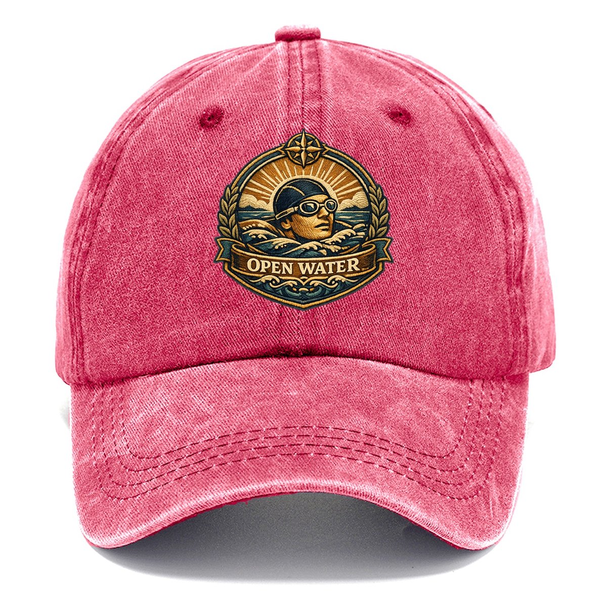 Swimming Stroke Classic Cap – Pomegranate Blush