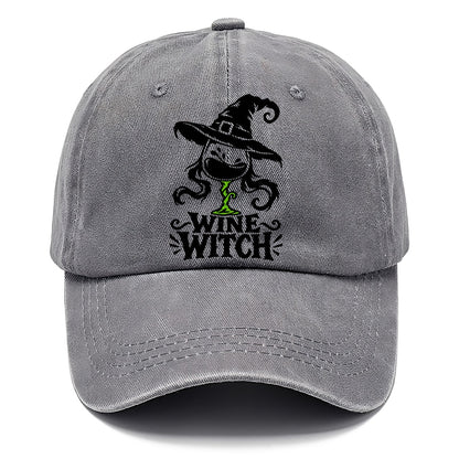 Wine Witch Slogan Witch Magic Classic Cap – Urban Haze