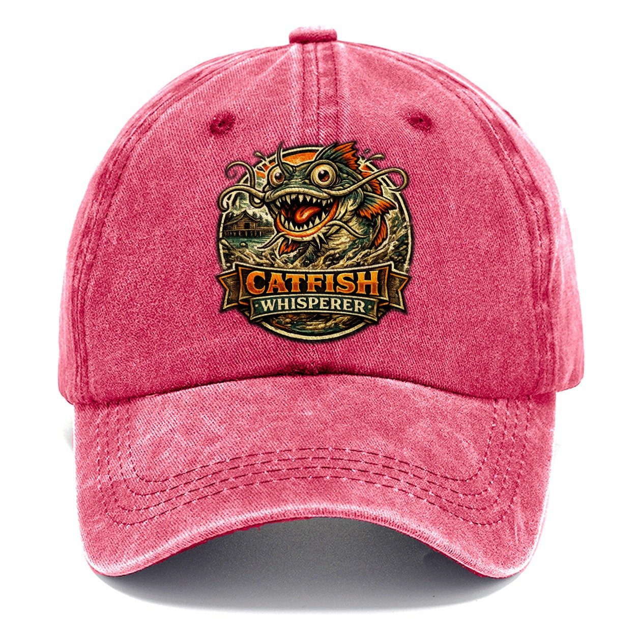 Catfish Whisperer Classic Cap – Pomegranate Blush