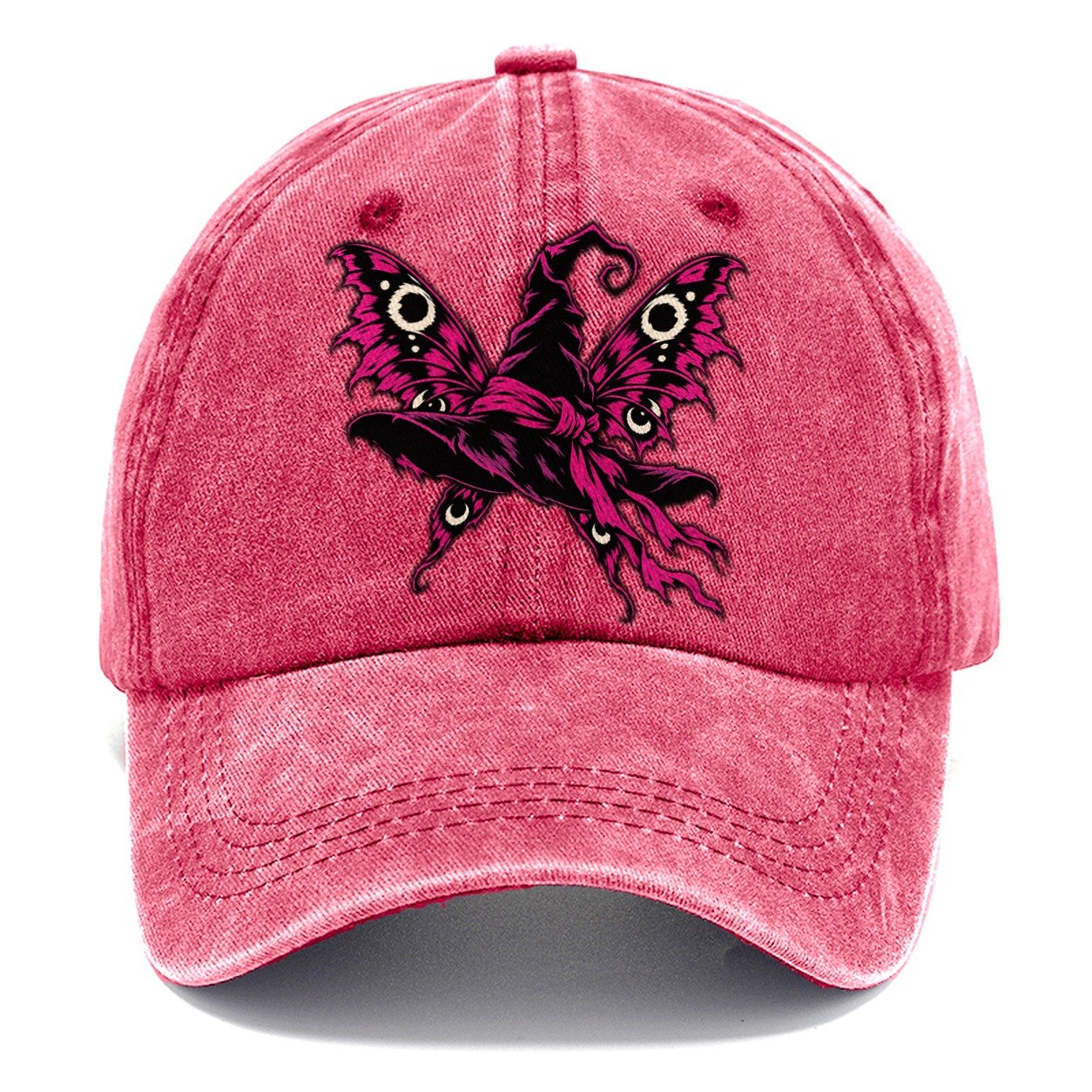 Moth Winged Witch Hat Witch Magic Classic Cap – Pomegranate Blush