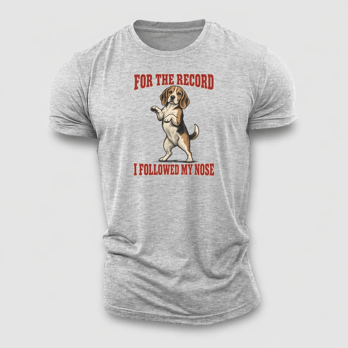 Beagle Dog Declarations Cotton T-Shirt – Sport Grey