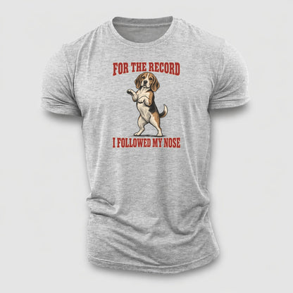 Beagle Dog Declarations Cotton T-Shirt – Sport Grey
