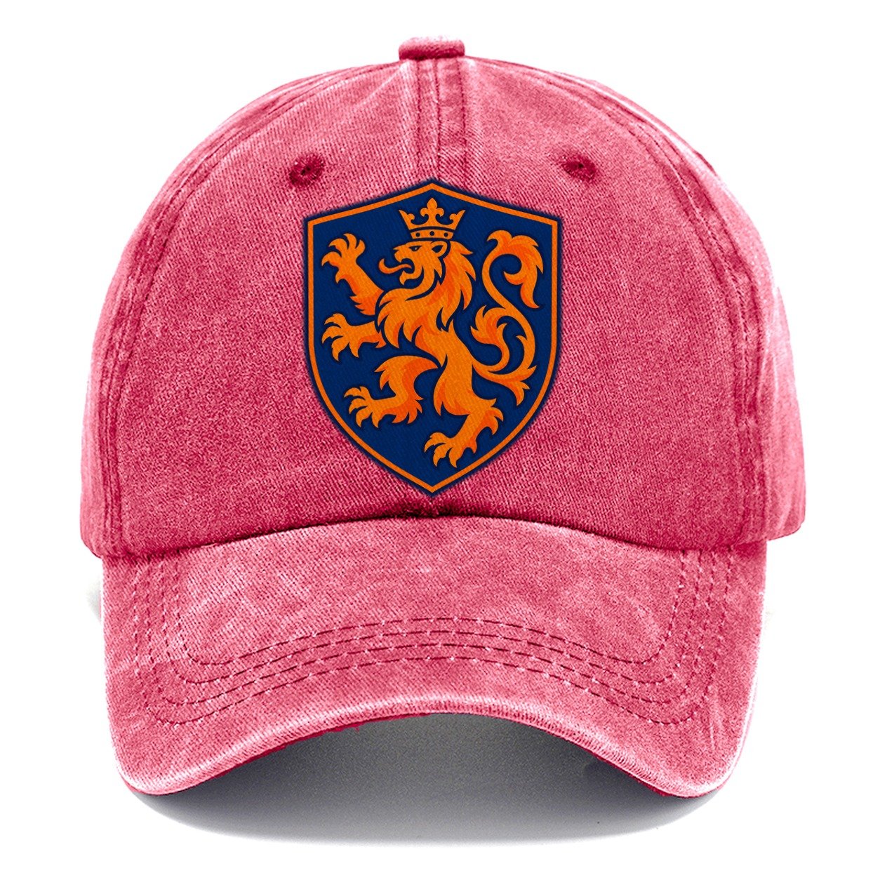 Netherlands Minimal Emblem Country Logos Classic Cap – Pomegranate Blush