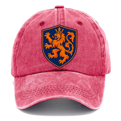 Netherlands Minimal Emblem Country Logos Classic Cap – Pomegranate Blush