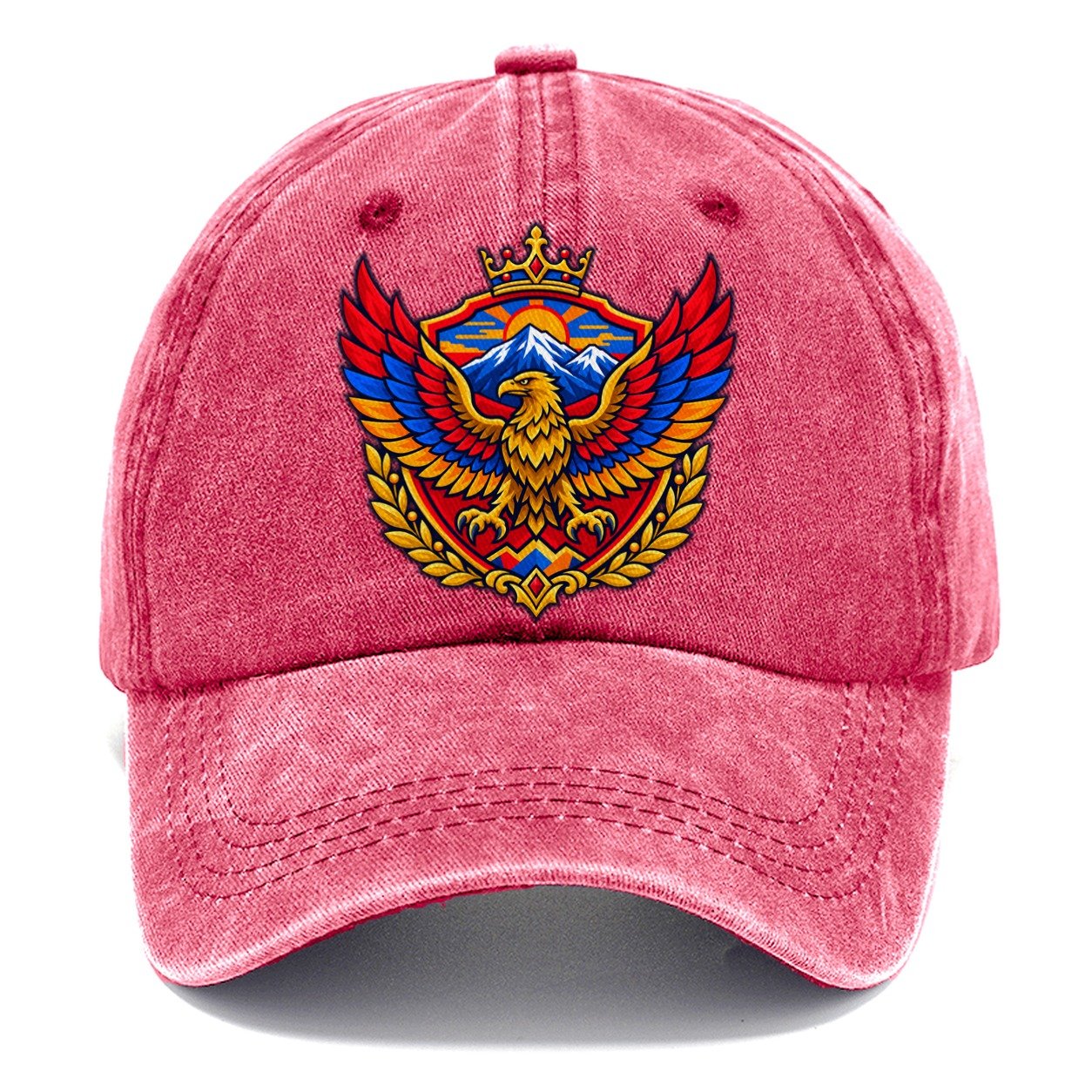 Armenia Heraldic Crest Country Logos Classic Cap – Pomegranate Blush