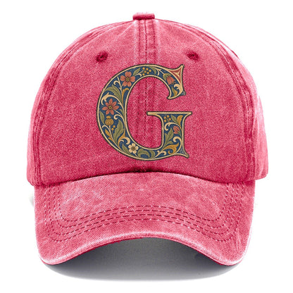 Wildflower G Monogram Classic Cap – Pomegranate Blush