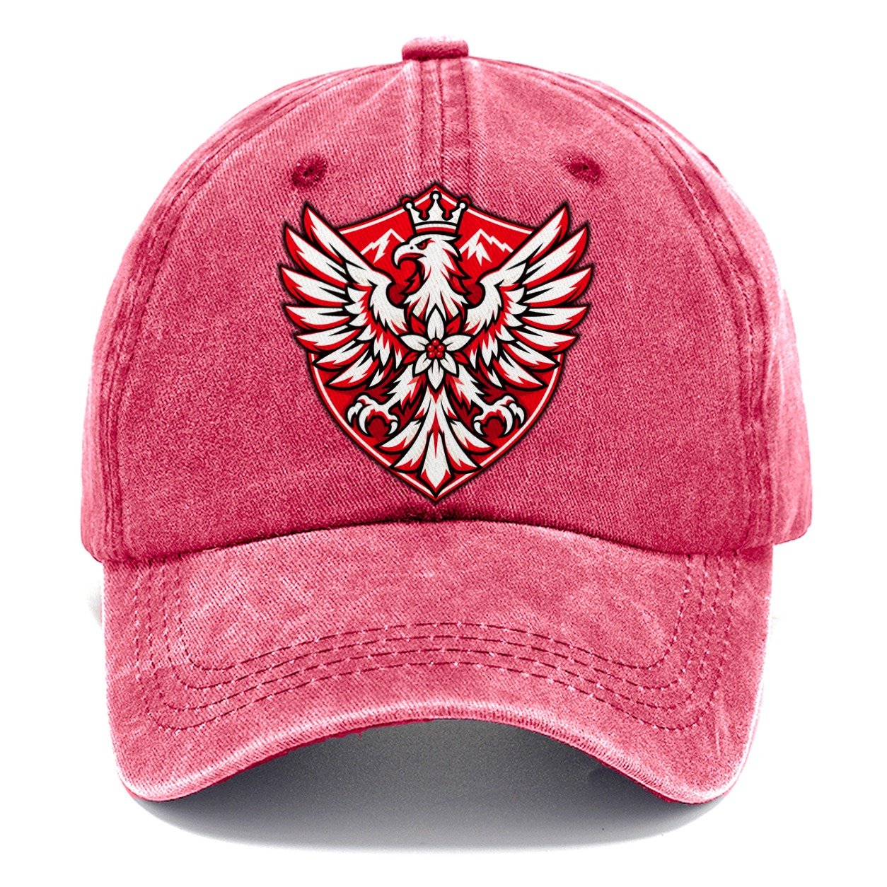 Austria Minimal Emblem Country Logos Classic Cap – Pomegranate Blush