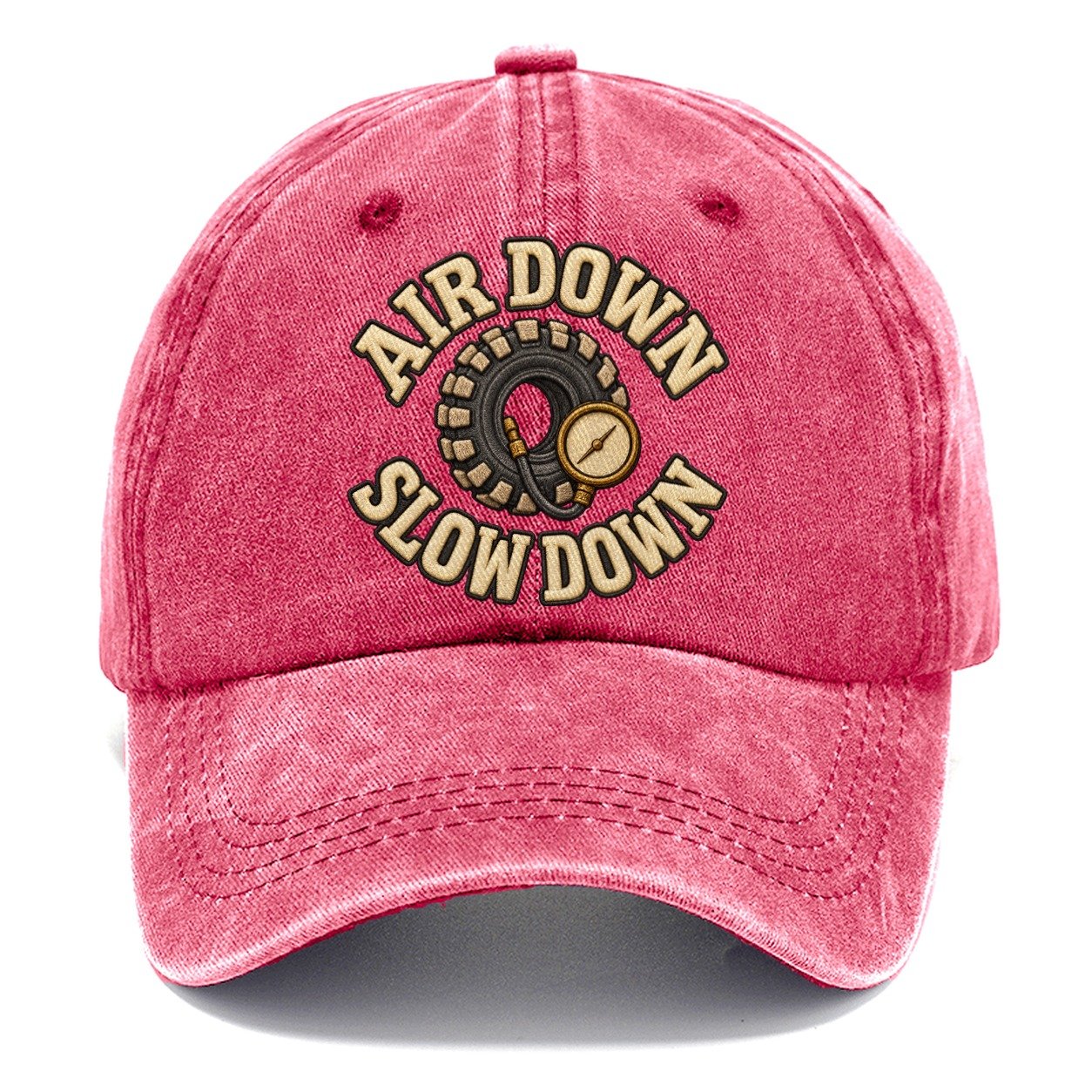 Air Down Slow Down Off Roading And Overlanding Classic Cap – Pomegranate Blush