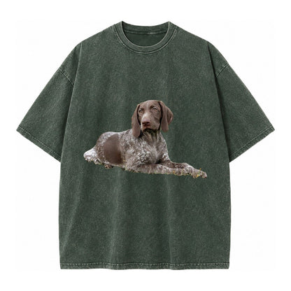 German Shorthaired Pointer 2 Vintage T-shirt – Forest Mist