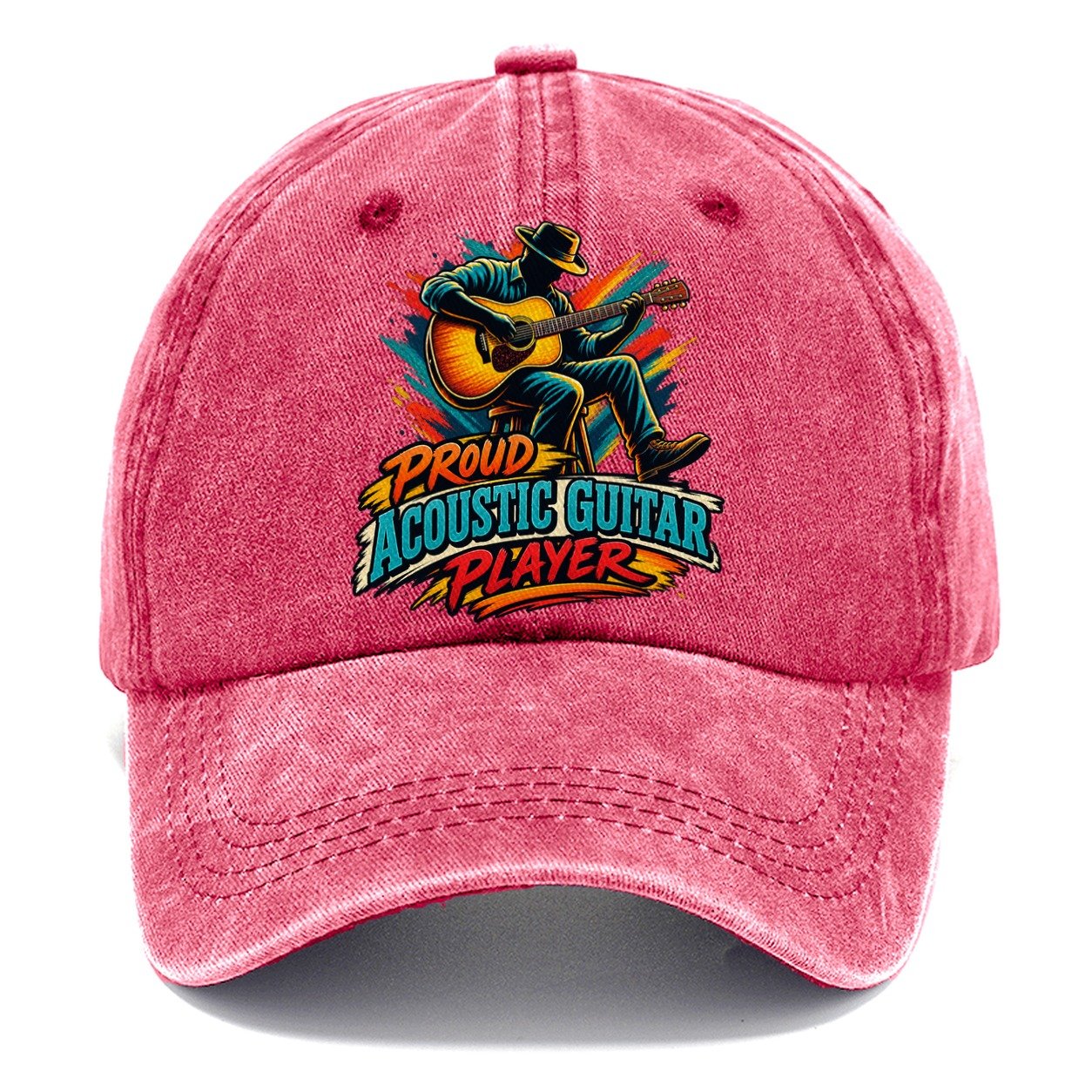 Proud Acoustic Guitar Player Music Instruments Classic Cap – Pomegranate Blush