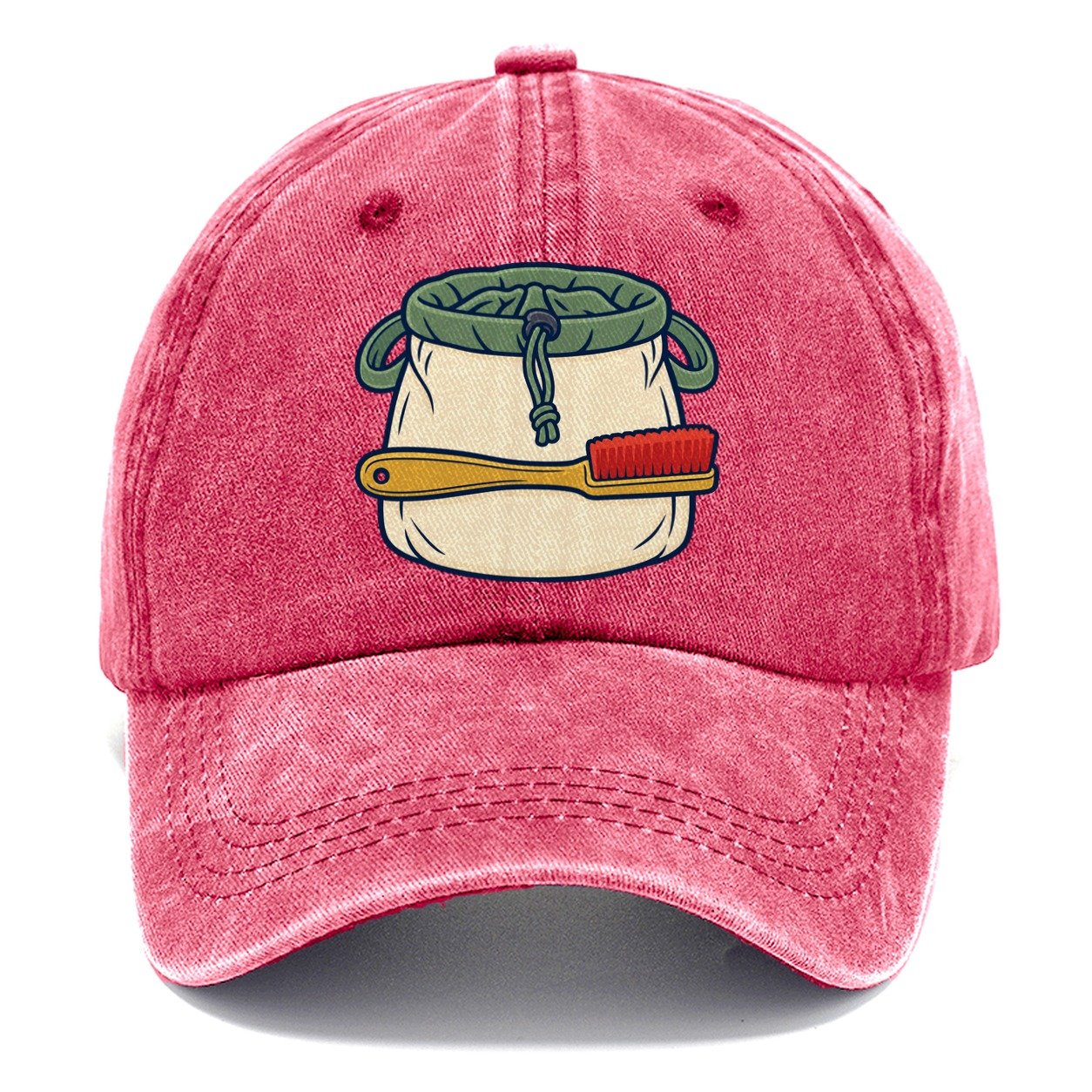 Chalk Bag And Brush Rock Climbing Classic Cap – Pomegranate Blush