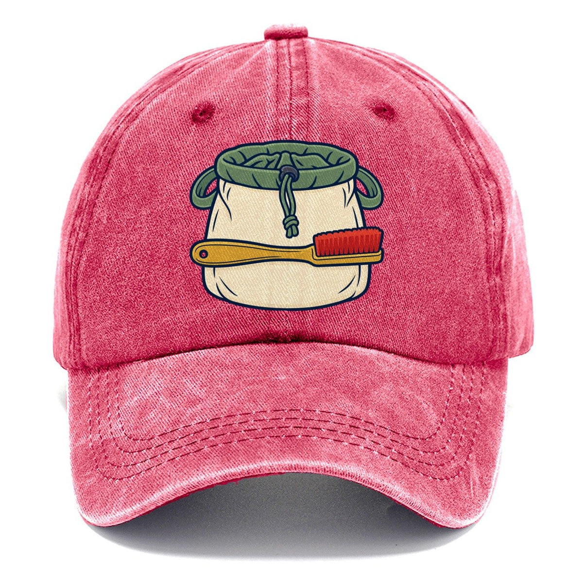 Chalk Bag And Brush Rock Climbing Classic Cap – Pomegranate Blush