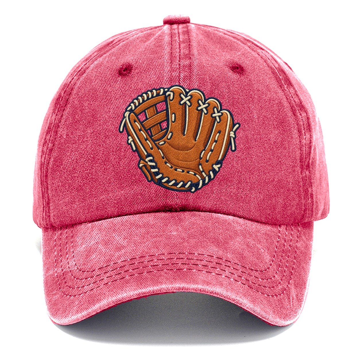 Baseball Glove Tiny Solo Marks Classic Cap – Pomegranate Blush