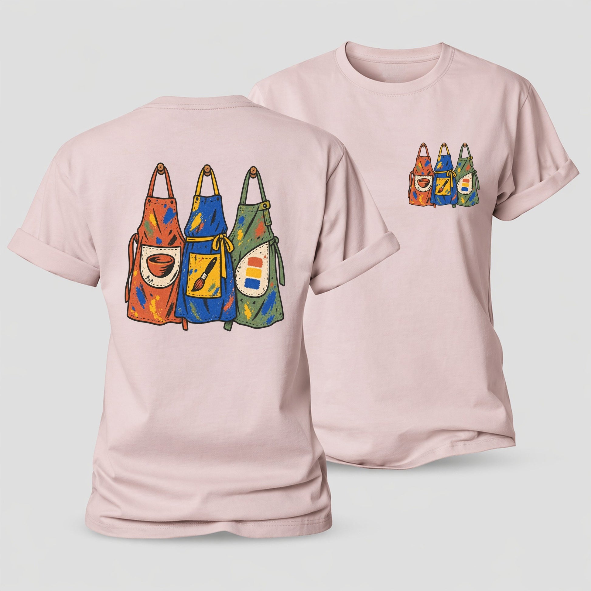 Class Apron Row Clay Color Makers Women's Cotton T-Shirt – Pink