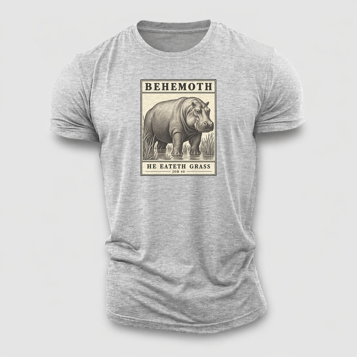 Behemoth Specimen Plate Creature Canticle Cotton T-Shirt – Sport Grey