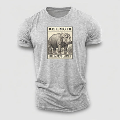 Behemoth Specimen Plate Creature Canticle Cotton T-Shirt – Sport Grey