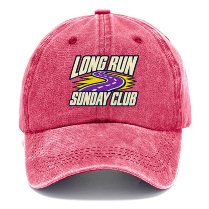 Long Run Sunday Club 90S Running Clubs Classic Cap – Pomegranate Blush