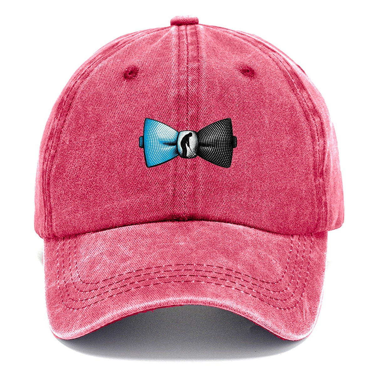 Blue Halftone Golf Bow Tie Classic Cap – Pomegranate Blush