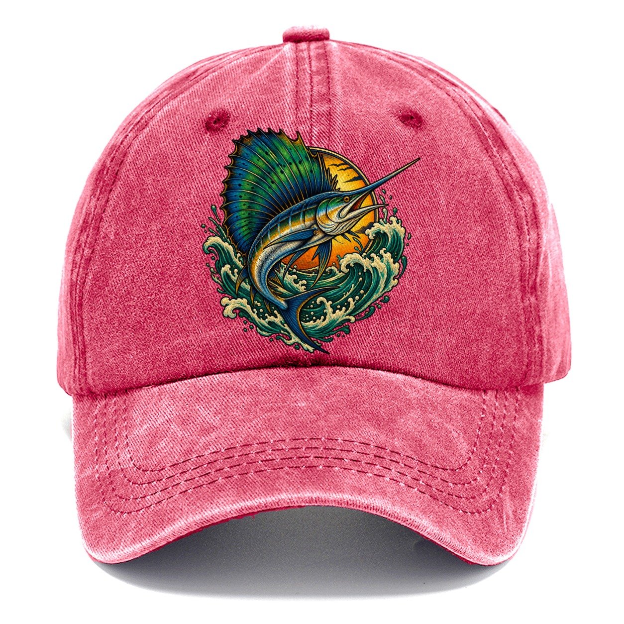 Sailfish Spearhead Fishing Club Classic Cap – Pomegranate Blush