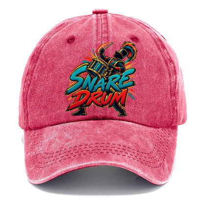 Snare Drum Wordmark Music Instruments Classic Cap – Pomegranate Blush