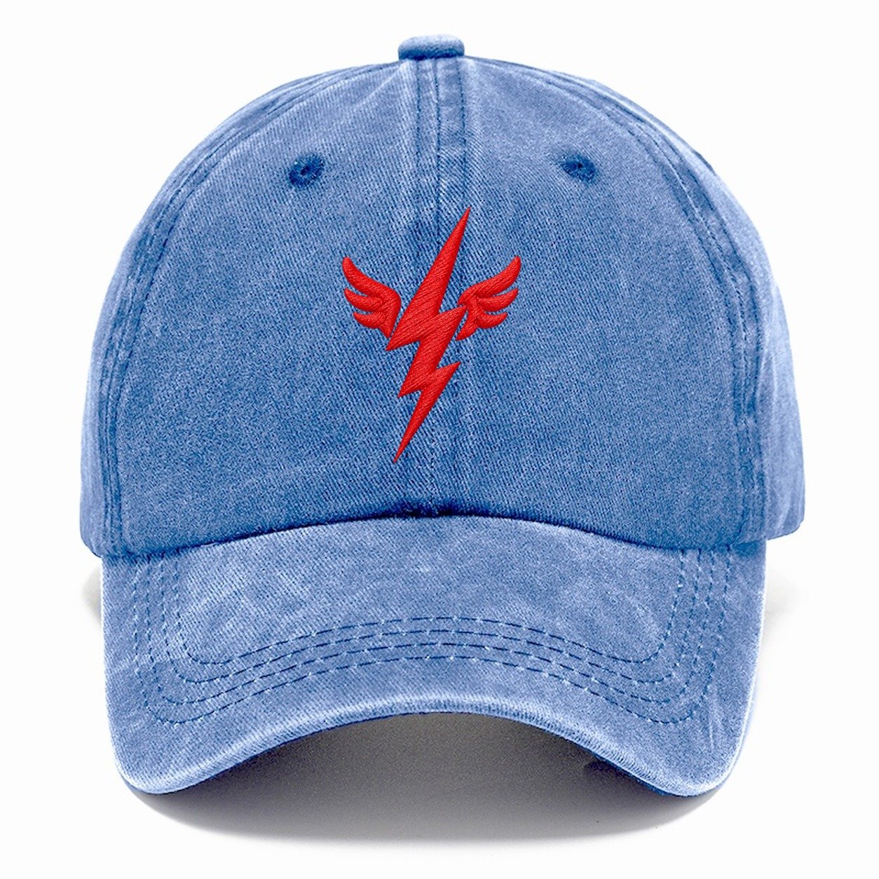 Winged Lightning Bolt Micro Motion Mark Classic Cap – Summer Sky