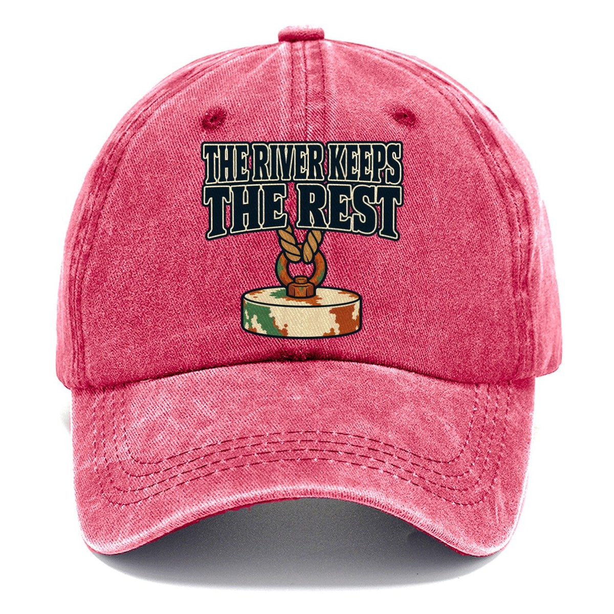The River Keeps The Rest Treasure Hunting Classic Cap – Pomegranate Blush